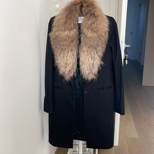SAM. Crosby Wool and fur coat